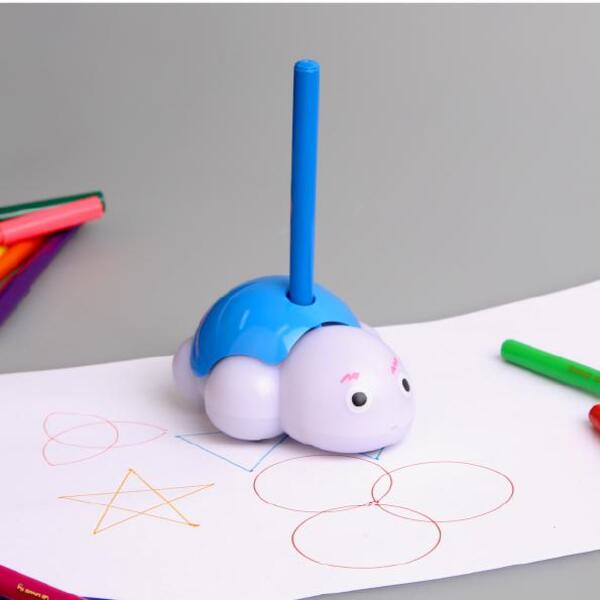 어린이 코딩 교육 AI 터틀 로봇 (오렌지) + USB 동글 (PC연결용)